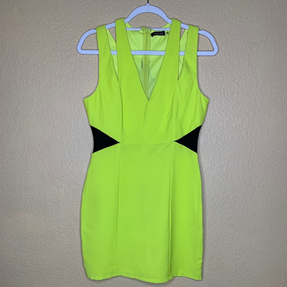 DO+BE neon mini dress